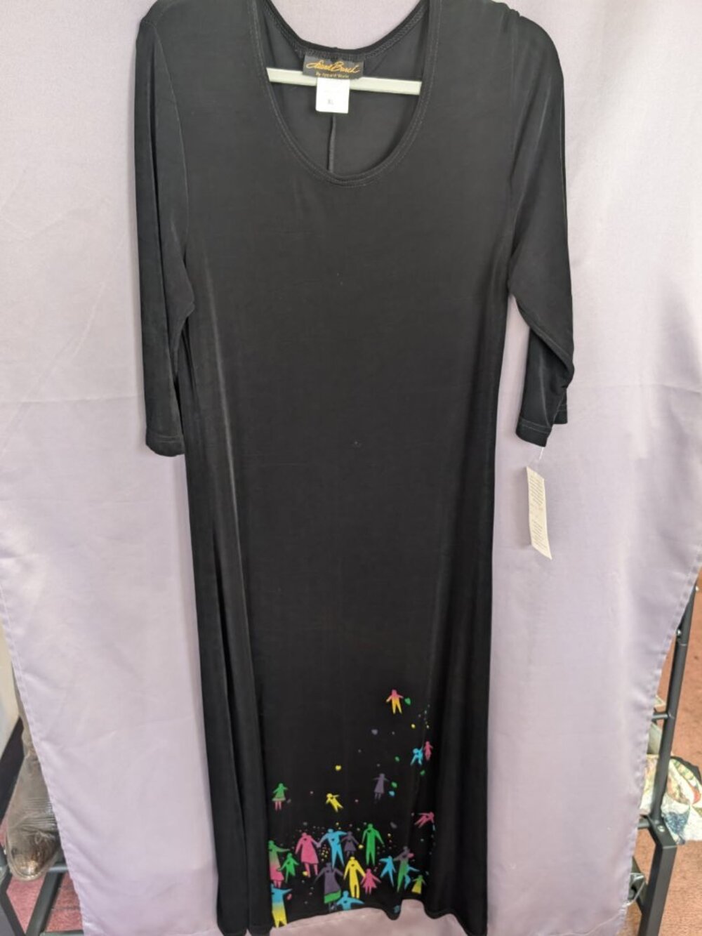 Vintage Laurel Burch by Apparel World Art of Human Beings Maxi Dress NWT Deadsto